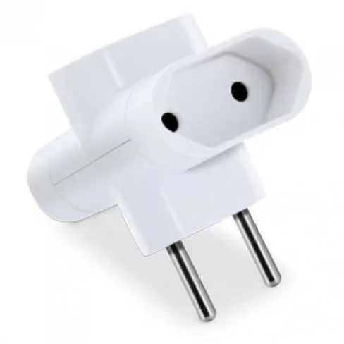 ADAPTADOR T MARGIRIUS 2 PINOS BRANCO