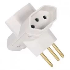 ADAPTADOR T MARGIRIUS 3 PINOS BRANCO