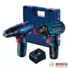 Combo Parafusadeira GSR 120-li e Chave de Impacto GDR 120-li 12v com Maleta Bosch