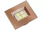 LUMINARIA NUZE QUADRADA 6000K COBRE