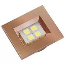 LUMINARIA NUZE QUADRADA 3000K COBRE