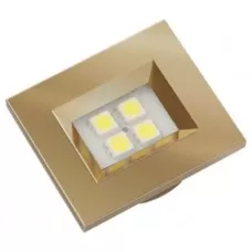 LUMINARIA NUZE QUADRADA 3000K OURO