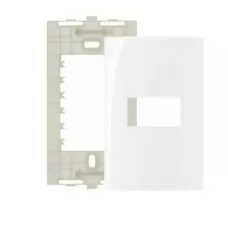 PLACA MARGIRIUS 4X2 1 POSTO BRANCO C/ SUPORTE