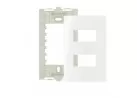 PLACA MARGIRIUS 4X2 2 POSTOS BRANCO C/ SUPORTE