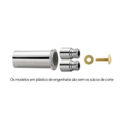 PROLONGADOR BLUKIT REGISTRO DECA20,0MM ABS CROMADO